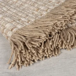 Wollteppich uni Beige 160 x 230 cm - BOYNE | Kadima Design