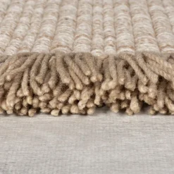 Wollteppich uni Beige 160 x 230 cm - BOYNE | Kadima Design