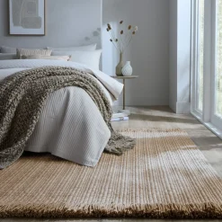 Wollteppich uni Beige 160 x 230 cm - BOYNE | Kadima Design