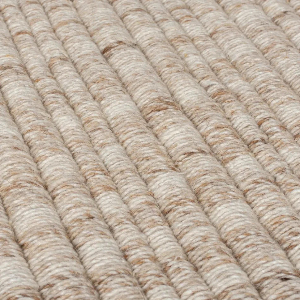Wollteppich uni Beige 160 x 230 cm - BOYNE | Kadima Design