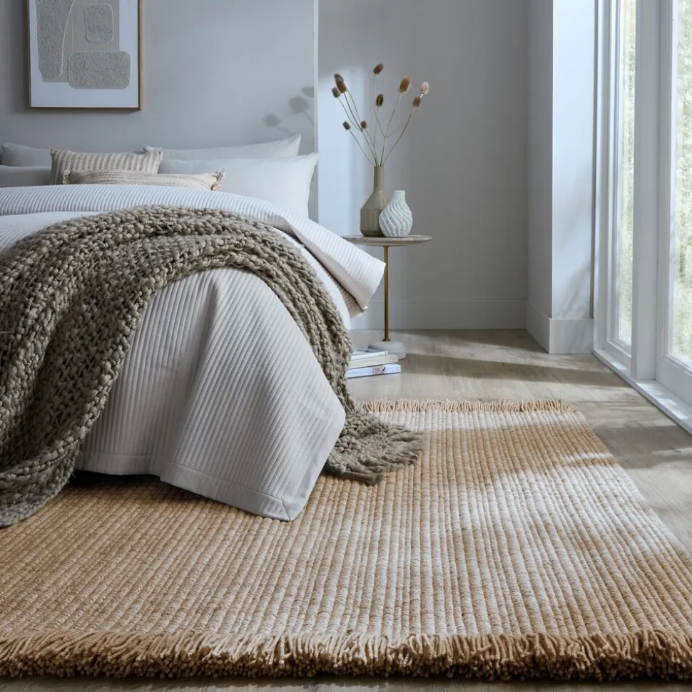 Wollteppich uni Beige 160 x 230 cm - BOYNE | Kadima Design
