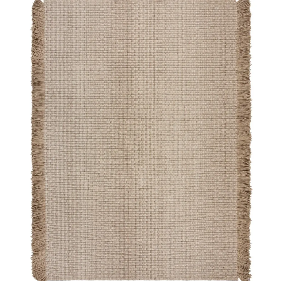 Wollteppich uni Beige 160 x 230 cm - BOYNE | Kadima Design