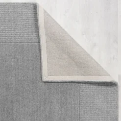 Wollteppich uni Grau meliert 120 x 170 cm - MOLE | Kadima Design
