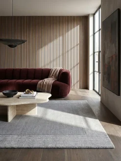 Wollteppich uni Grau meliert 120 x 170 cm - MOLE | Kadima Design