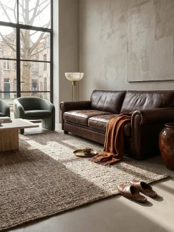 Wollteppich uni Terrakotta 120 x 170 cm - OTLEY | Kadima Design