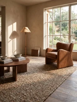 Wollteppich uni Terrakotta 120 x 170 cm - OTLEY | Kadima Design