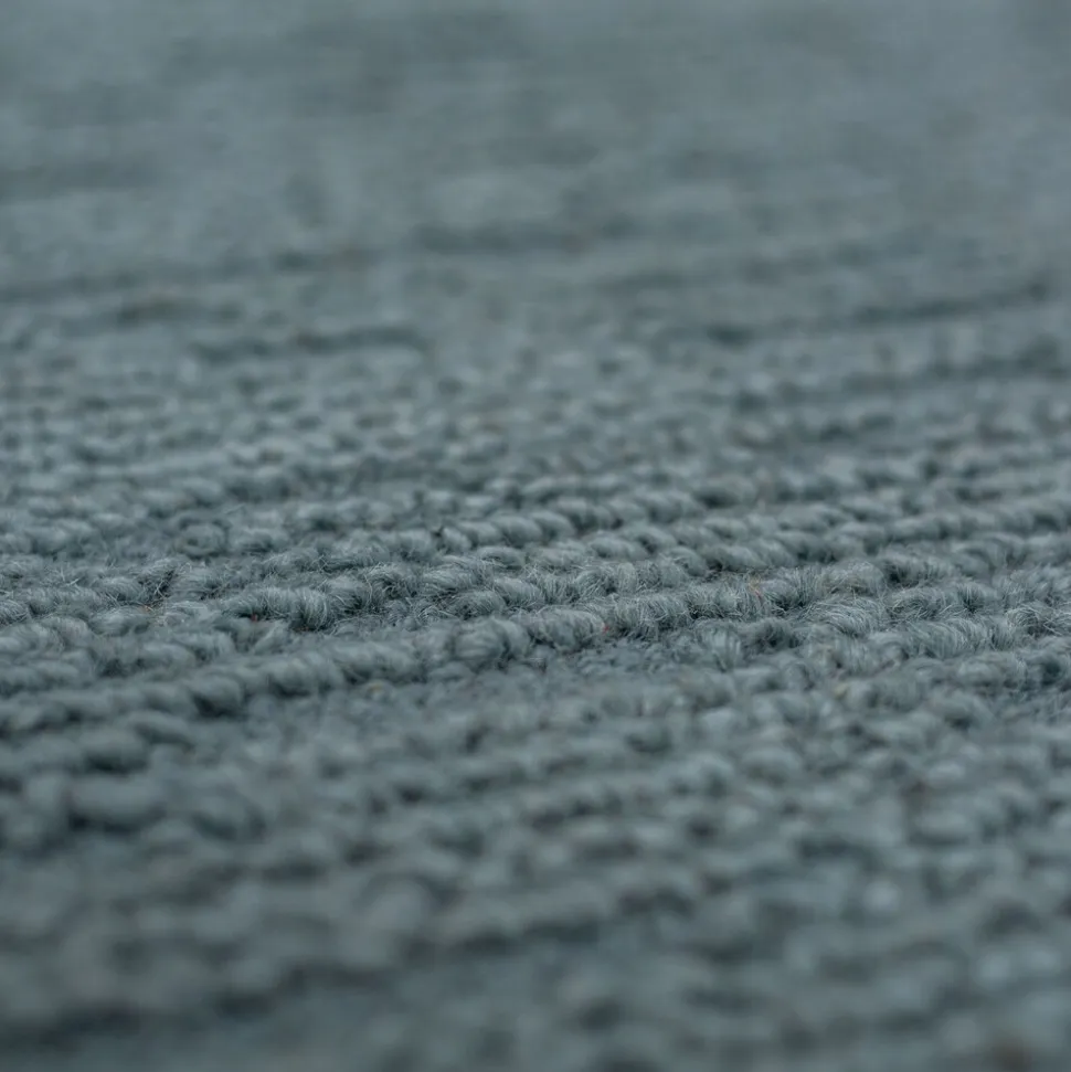 Wollteppich uni Türkis 120 x 170 cm - ALNE | Kadima Design