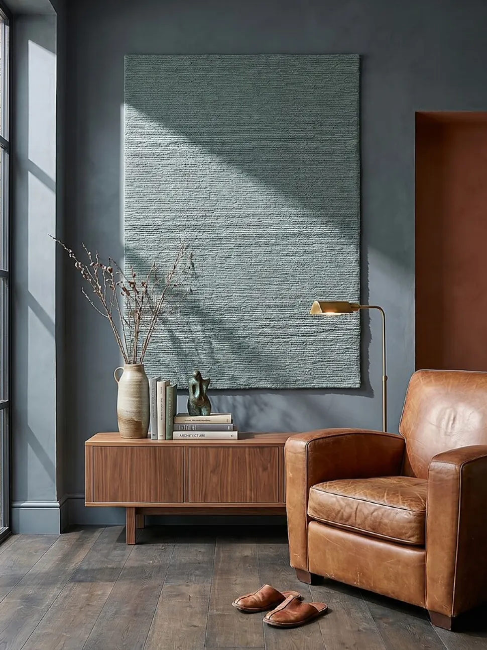 Wollteppich uni Türkis 120 x 170 cm - ALNE | Kadima Design