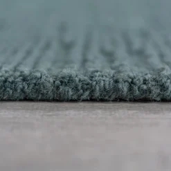 Wollteppich uni Türkis 120 x 170 cm - ALNE | Kadima Design