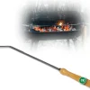 3x Stocheisen mit Holzgriff Schüreisen Schürhaken Glutkratzer Kaminzubehör Kaminbesteck Feuerhaken Aschenkratzer (3, Stocheisen)