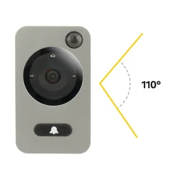 Yale Yale Digital Door Spy DDV 5800, 4.3" Display (Silber) mit Motion Detection, Doorbell & Night Vision