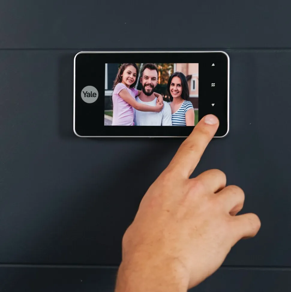 Yale Yale Digital Door Spy DDV 4500, 4" Display (Silber) mit Doorbell & Night Vision