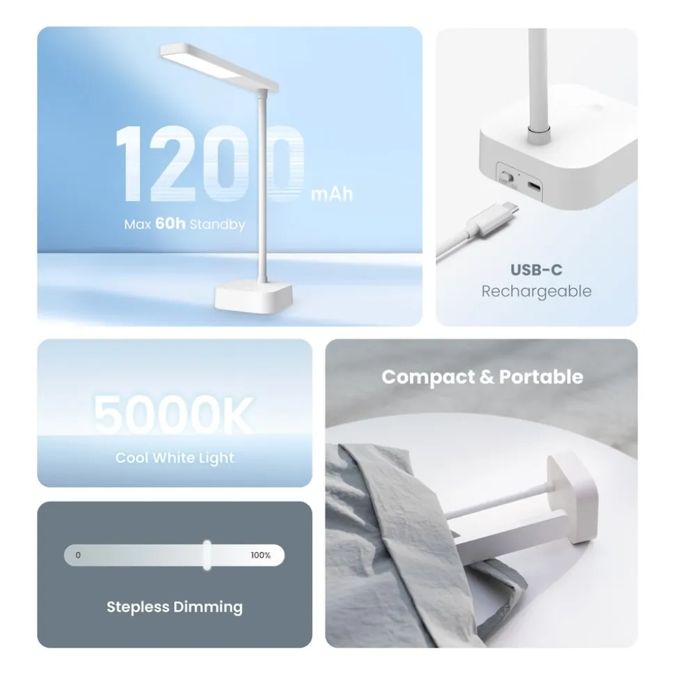 YEELIGHT Jasmine Rechargeable Desk Lamp Aufladbare Tischleuchte