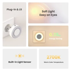 YEELIGHT Plug-in Light Sensor Nightlight Lite Plug-in Lichtsensor-Nachtlicht Lite Typ C