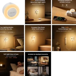 YEELIGHT USB Charger with Nightlight Function - Jelly 4 Plus USB-Ladegerät mit Nachtlichtfunktion