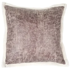 Zierkissen Wildlederimitat, Sofakissen Deko-Kissen mit Füllung, braun Fellimitat 45x45cm